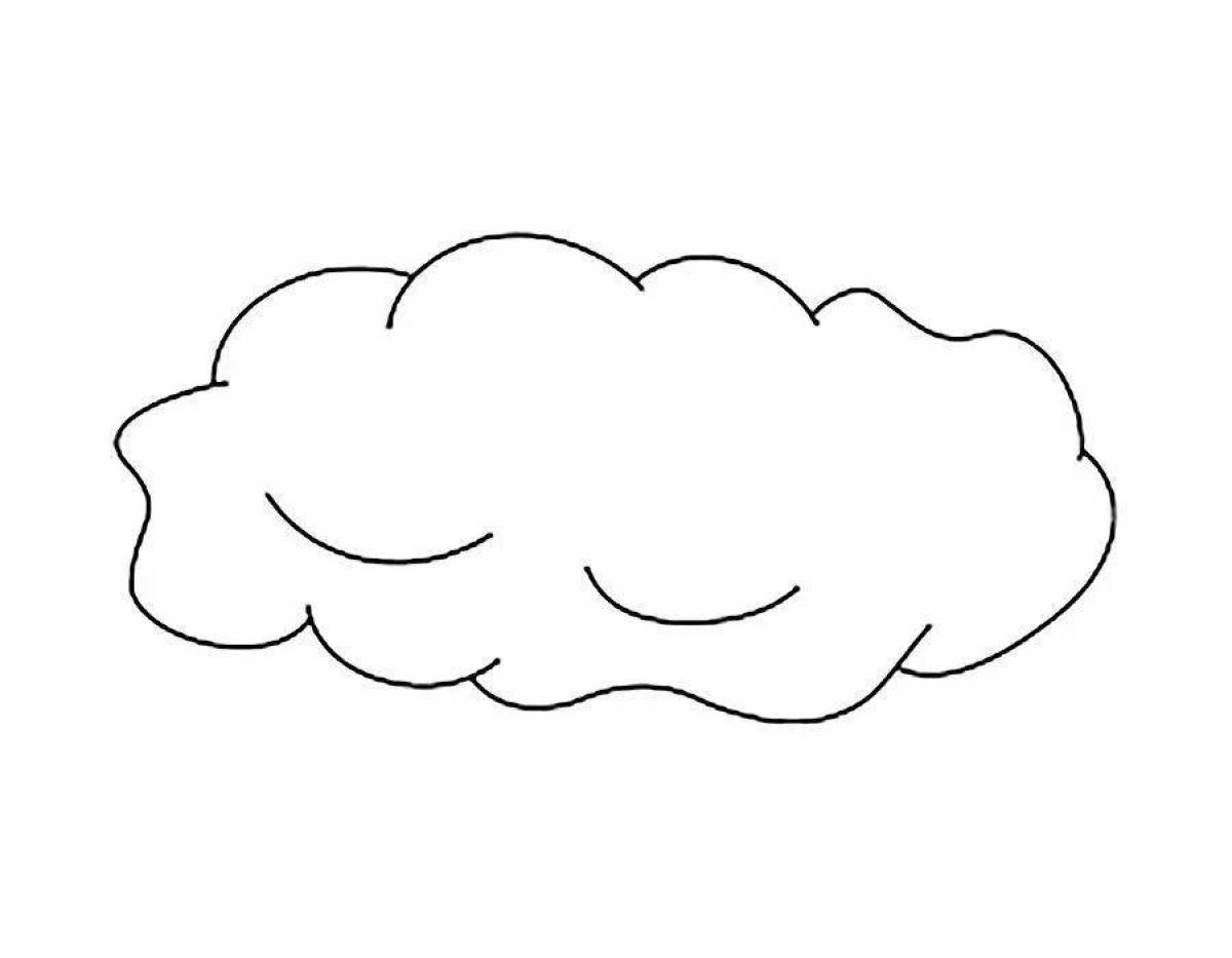 Charming sky coloring page