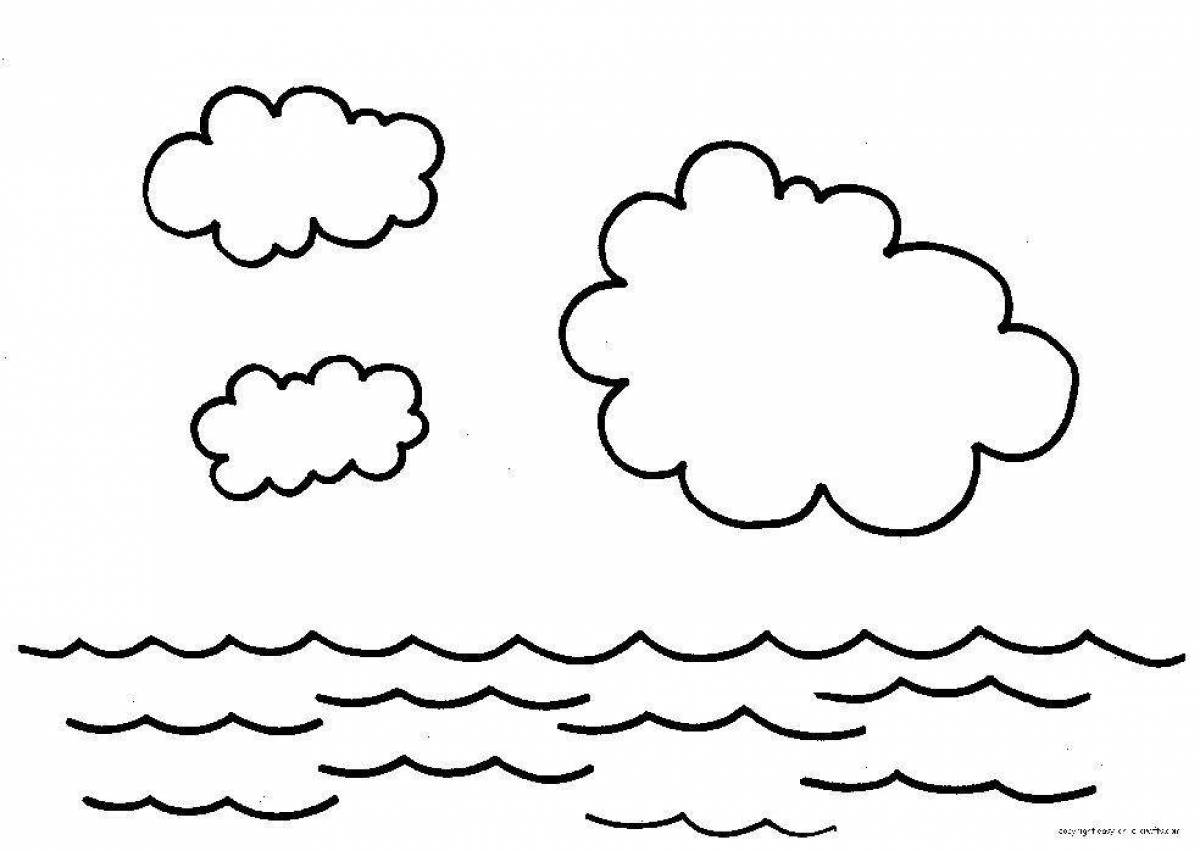 High sky coloring page