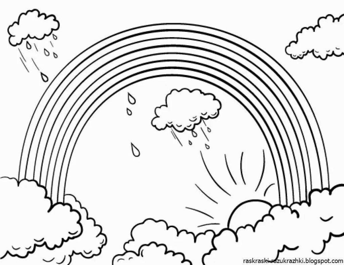 Calming sky coloring page