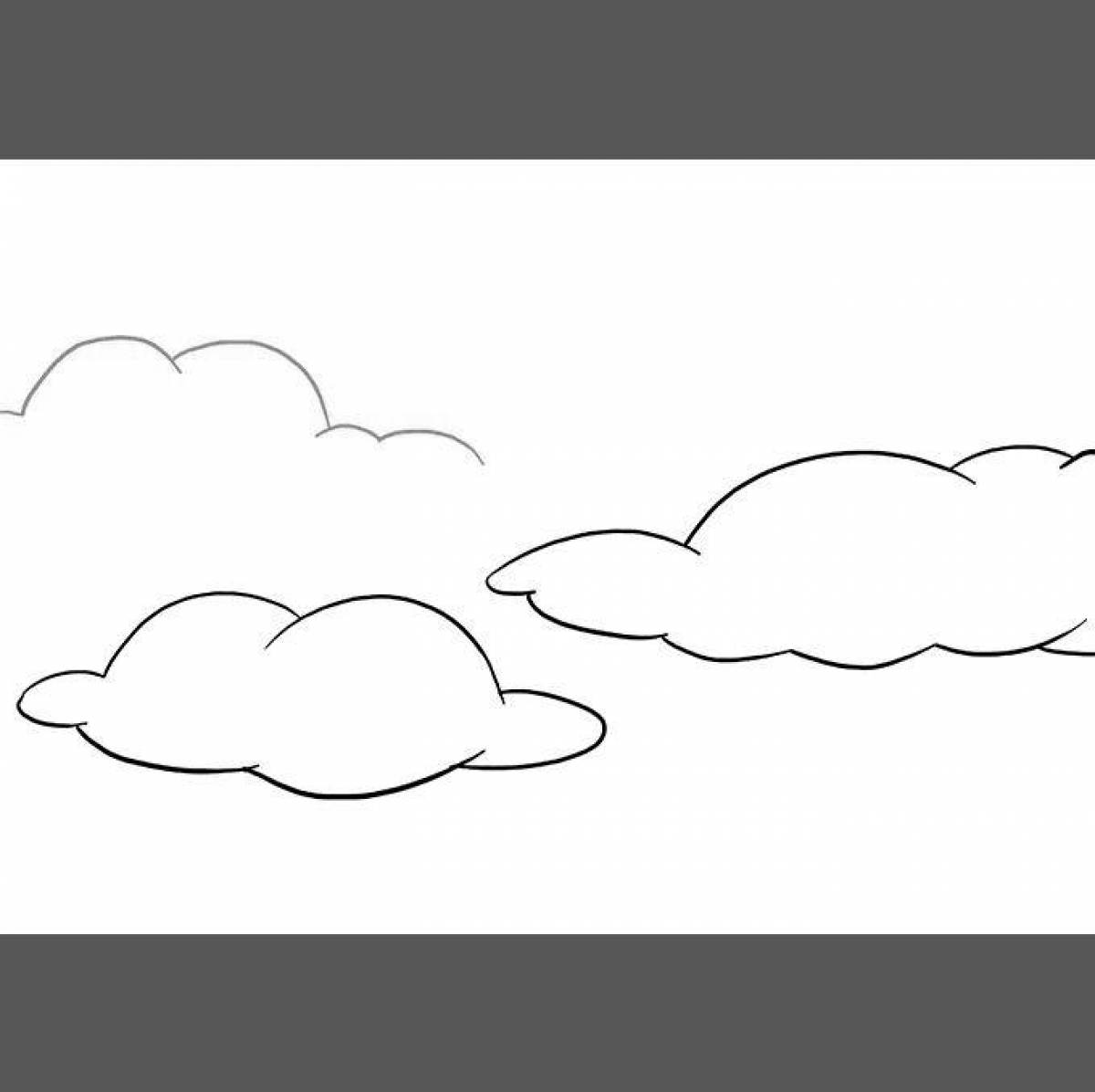 Glittering Sky Coloring Page