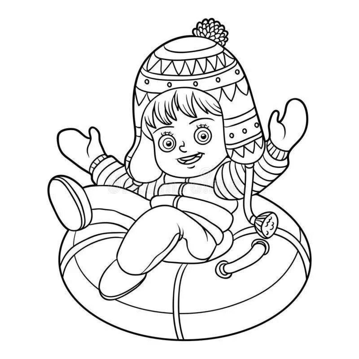 Sky cheesecake coloring page