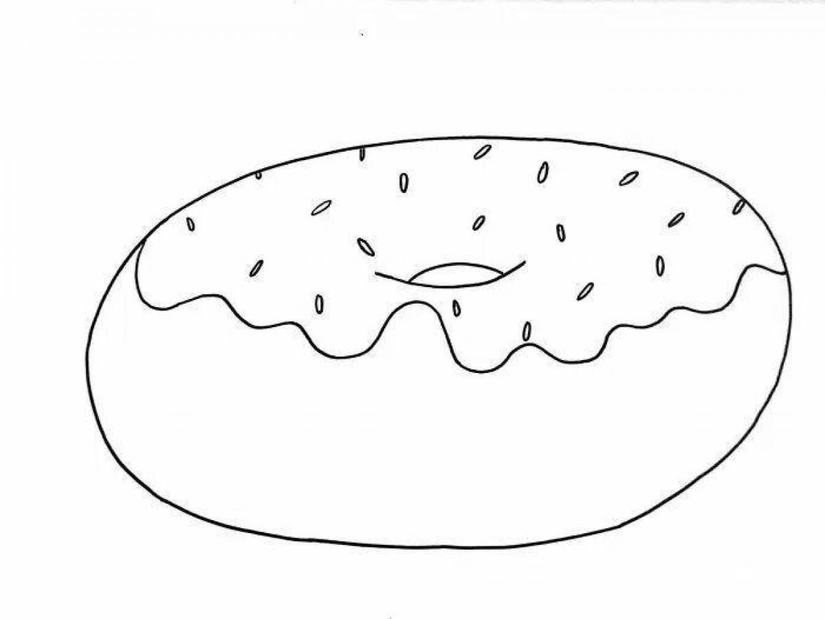 Tempting cheesecake coloring page