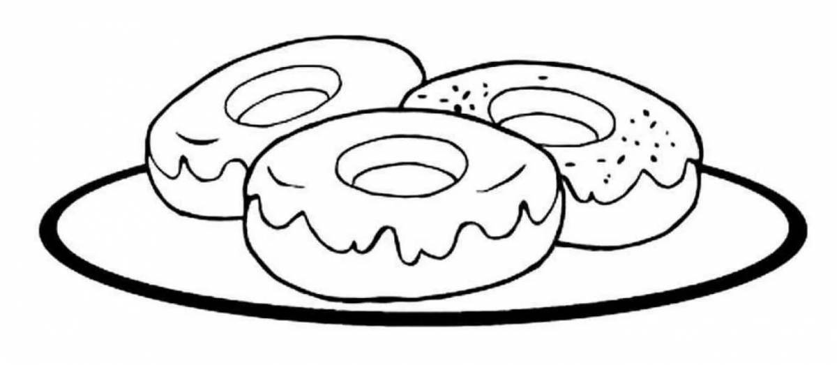 Nutritious cheesecake coloring page