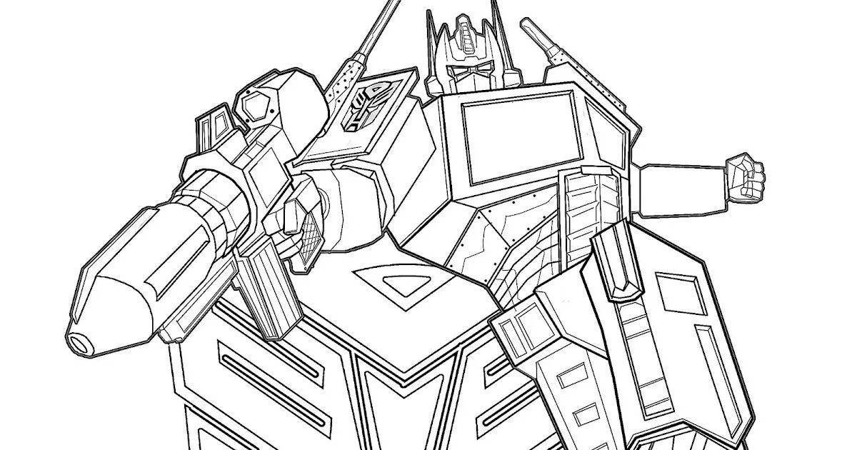Amazing transformers prime coloring book