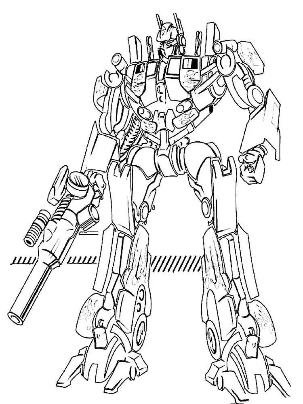 Great transformers prime coloring page