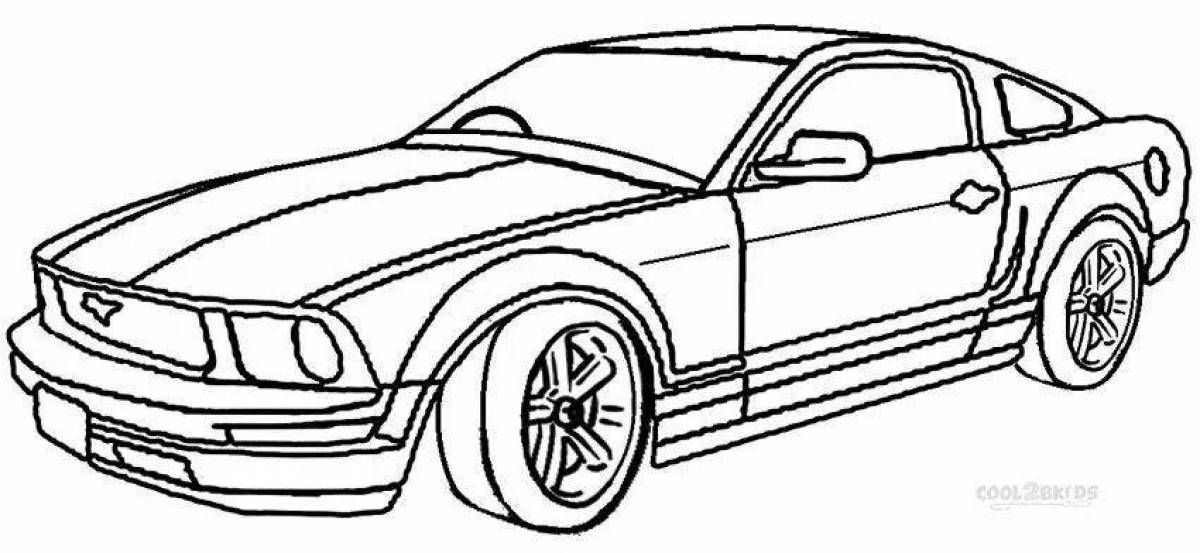 Mustang coloring page live