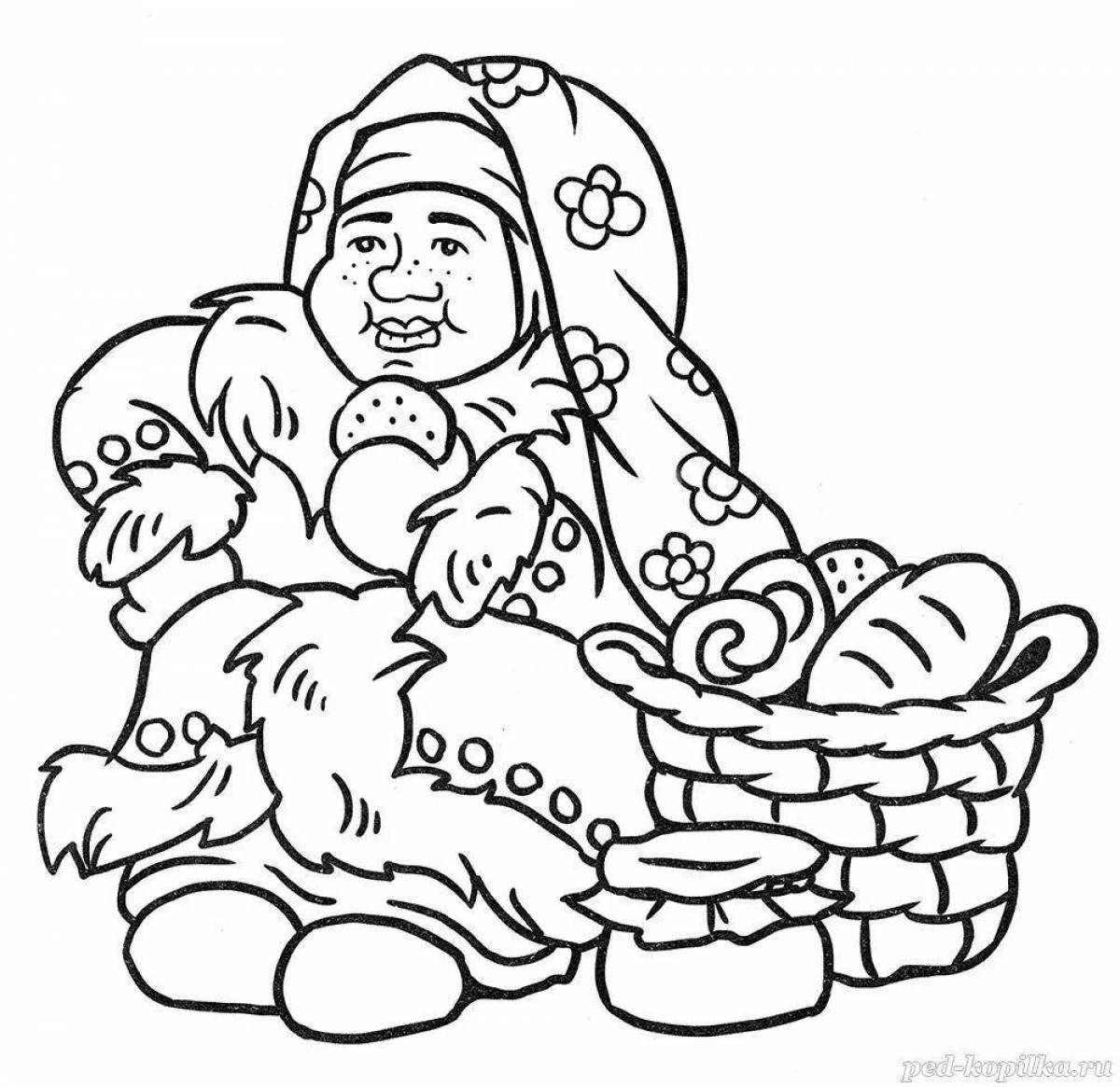 Sparkling Morozko coloring pages for kids