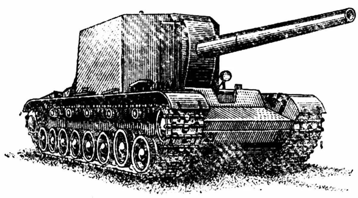 Kv-6 incredible tank coloring page