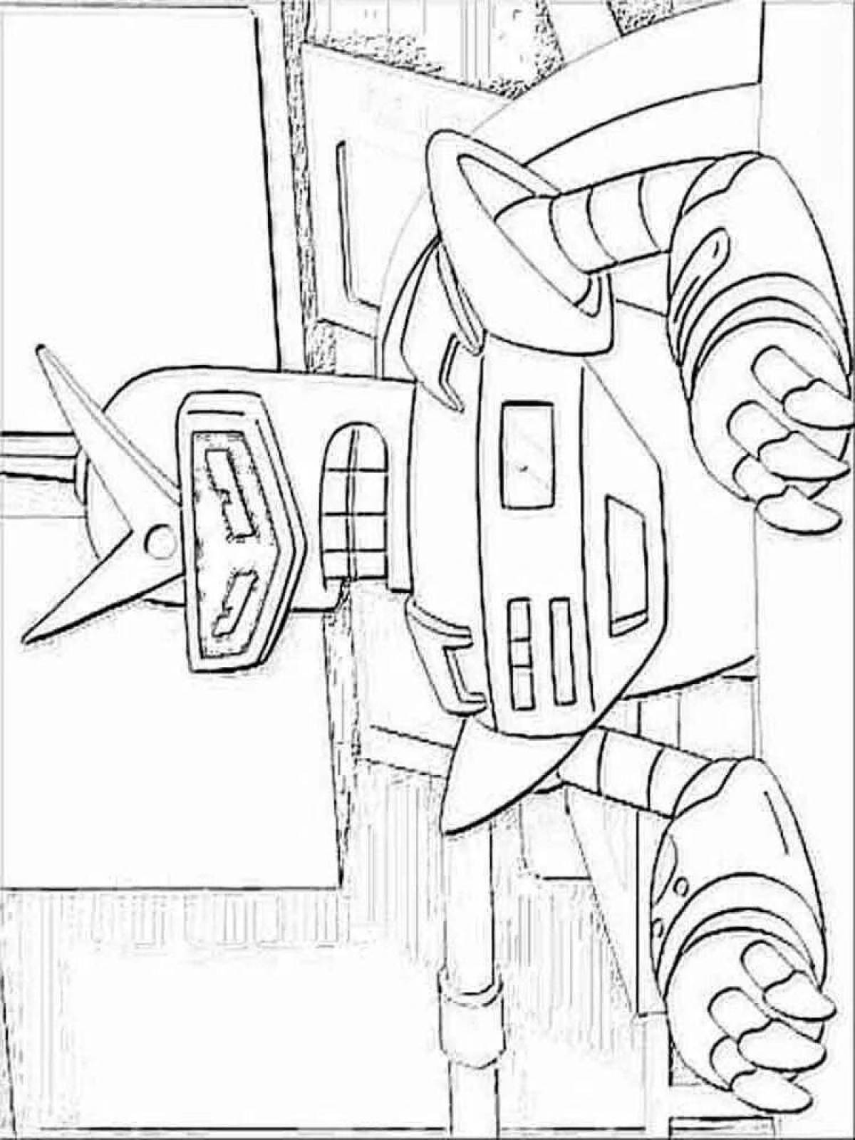 Great galaxy robot detective coloring book