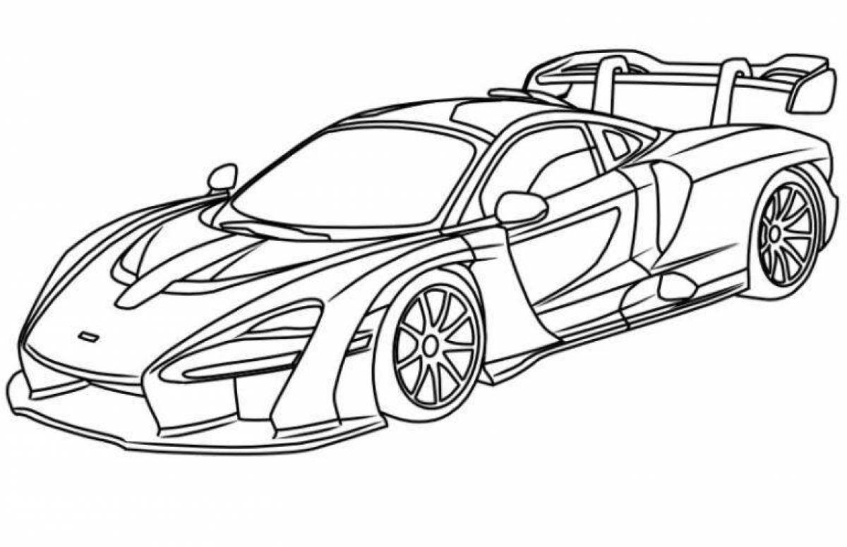 Картинки спорткар для раскраски