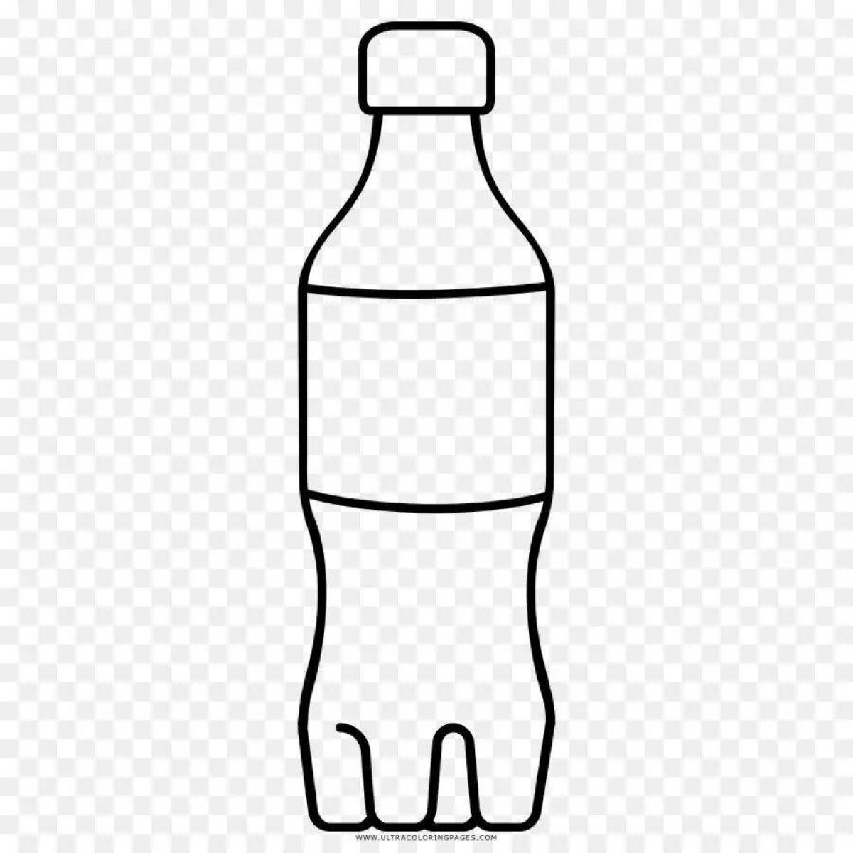 Рисунок бутылки. Раскраска бутылка. Бутылка нарисованная. Пластиковая бутылка раскраска. Бутылка воды раскраска.