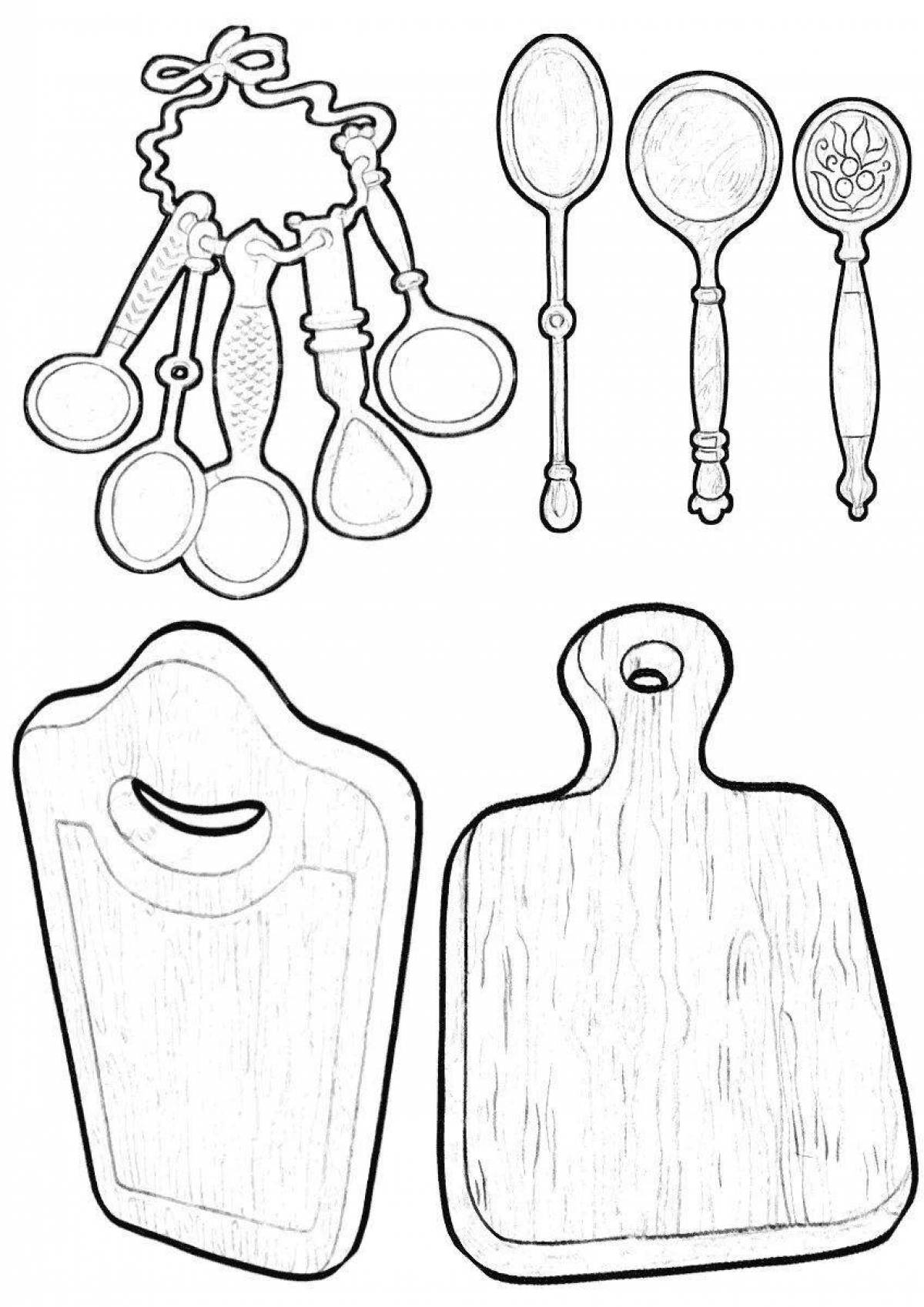 Вырезать предмет. Трафарет кухонной доски. Разделочная доска раскраска. Трафарет разделочной доски. Кухонные принадлежности карандашом.