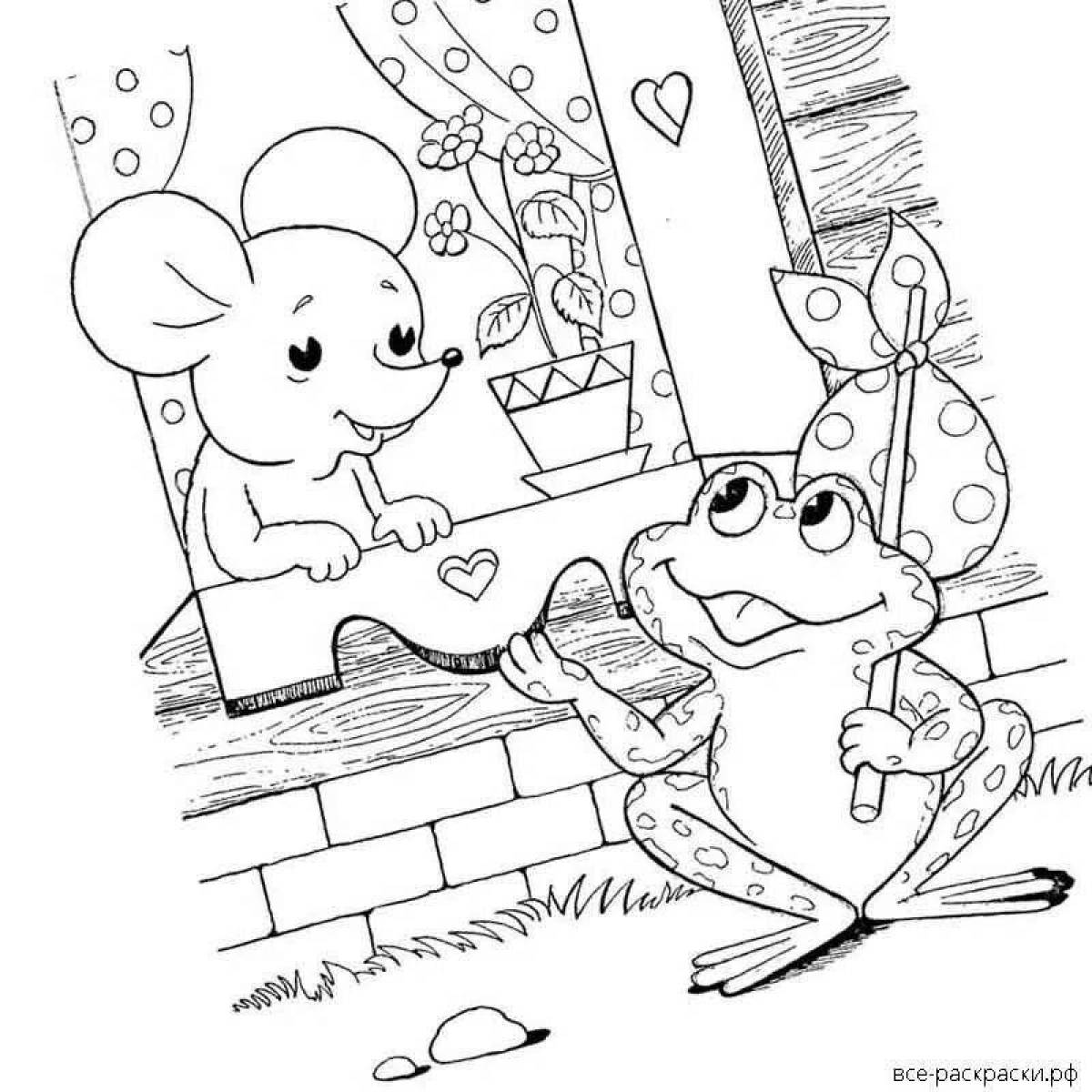 Charming house coloring book for preschoolers