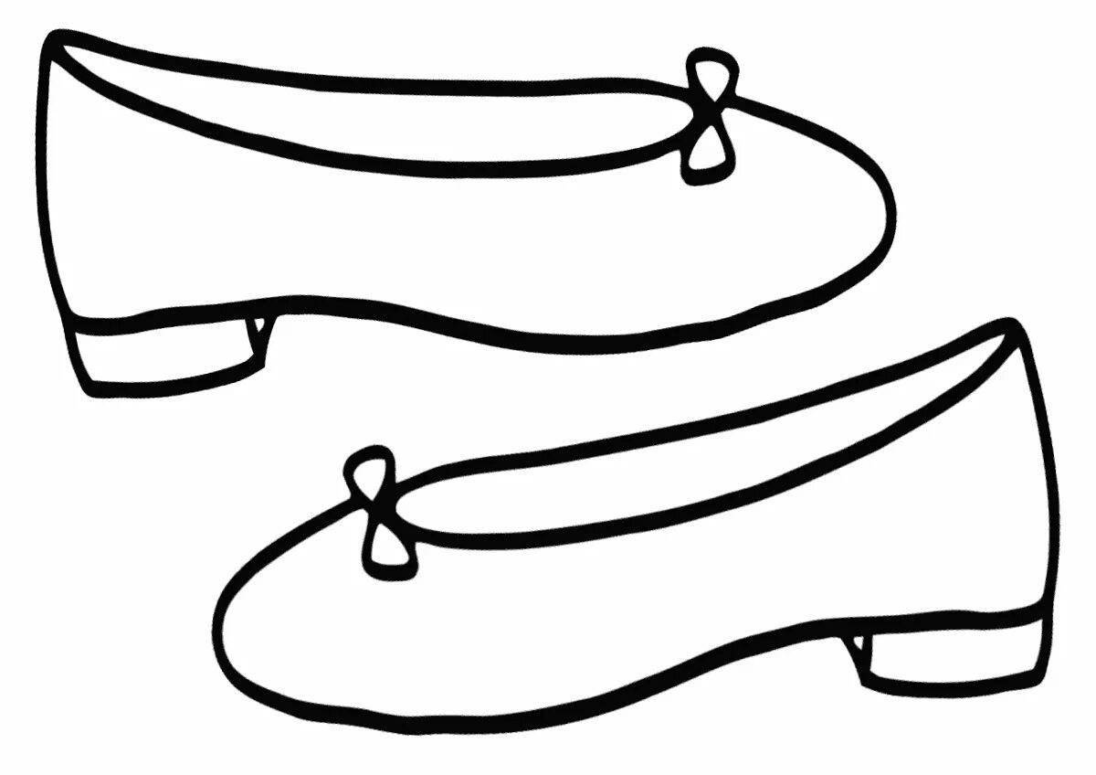 Photo Fun shoe coloring for toddlers 3-4 years old