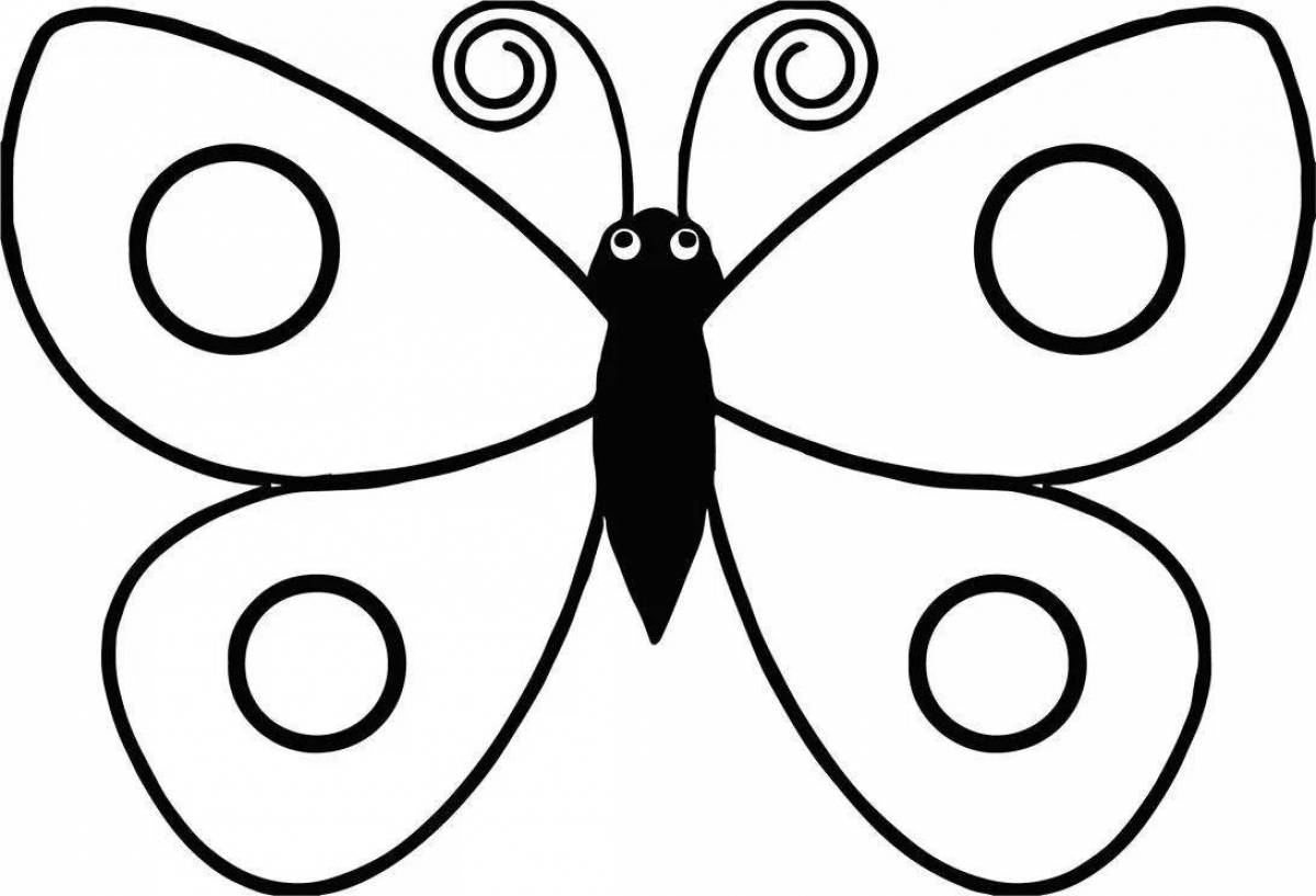 Раскраска Бабочка
