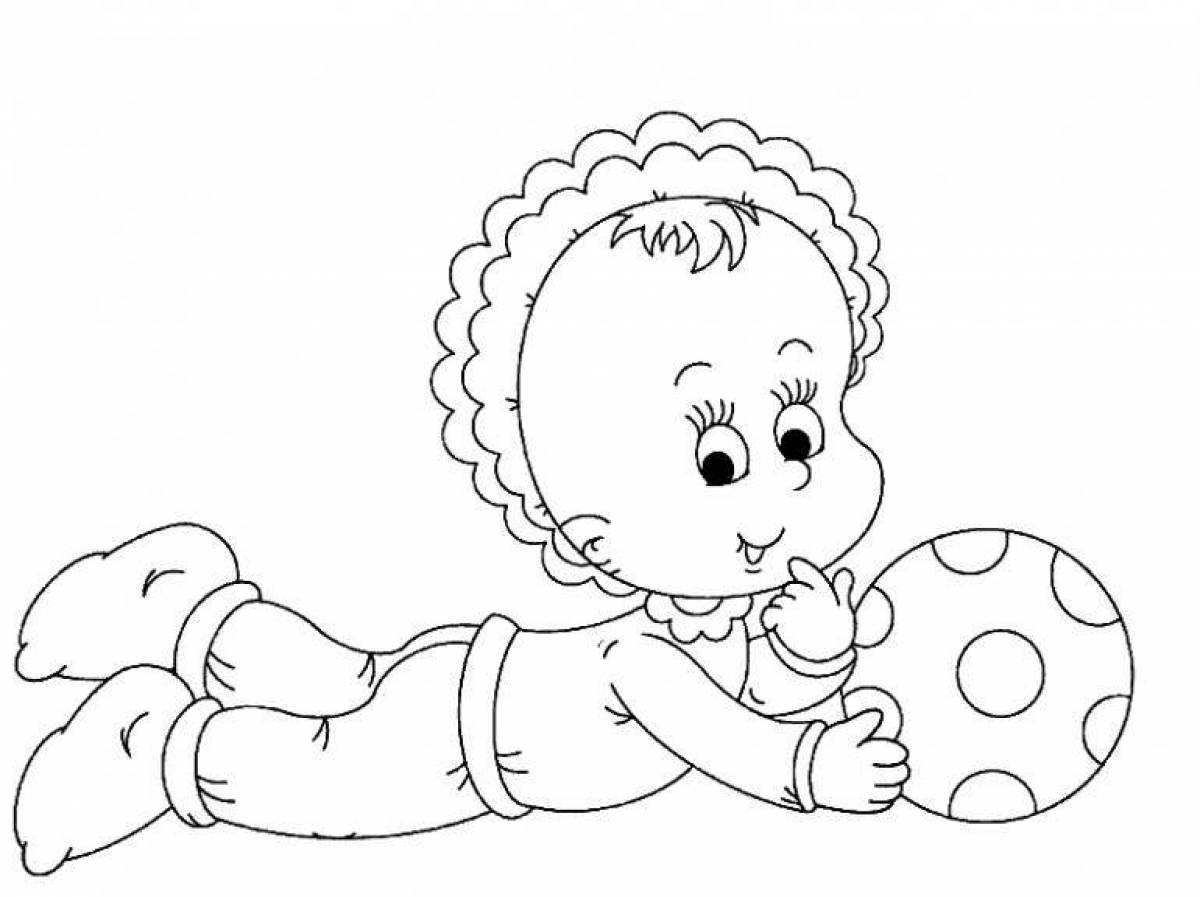 Loving baby coloring book