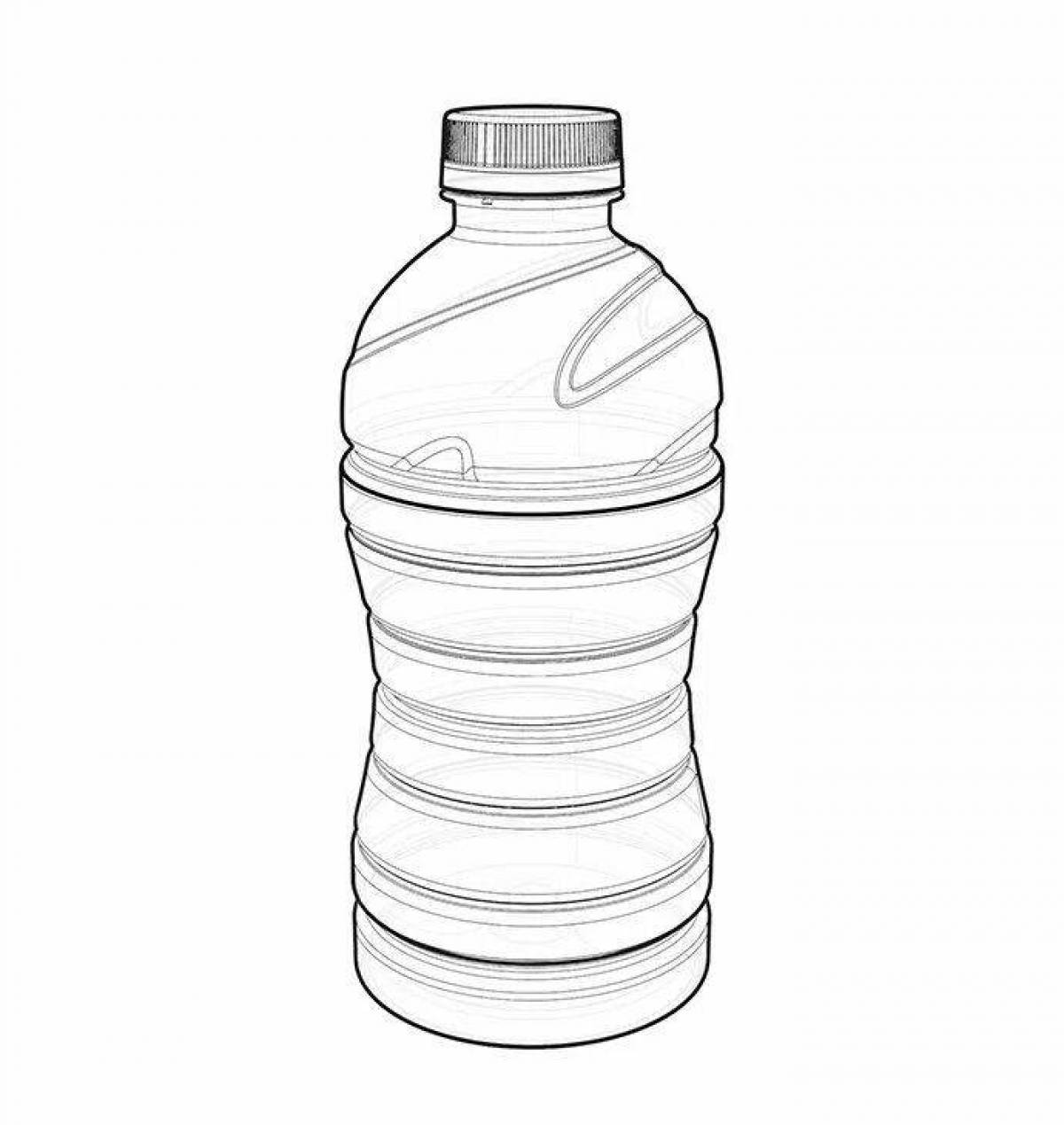 Bright bottle coloring page