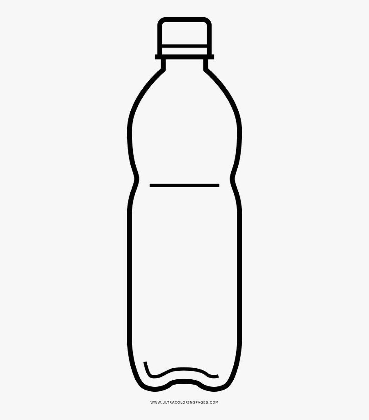Coloring funny bottle