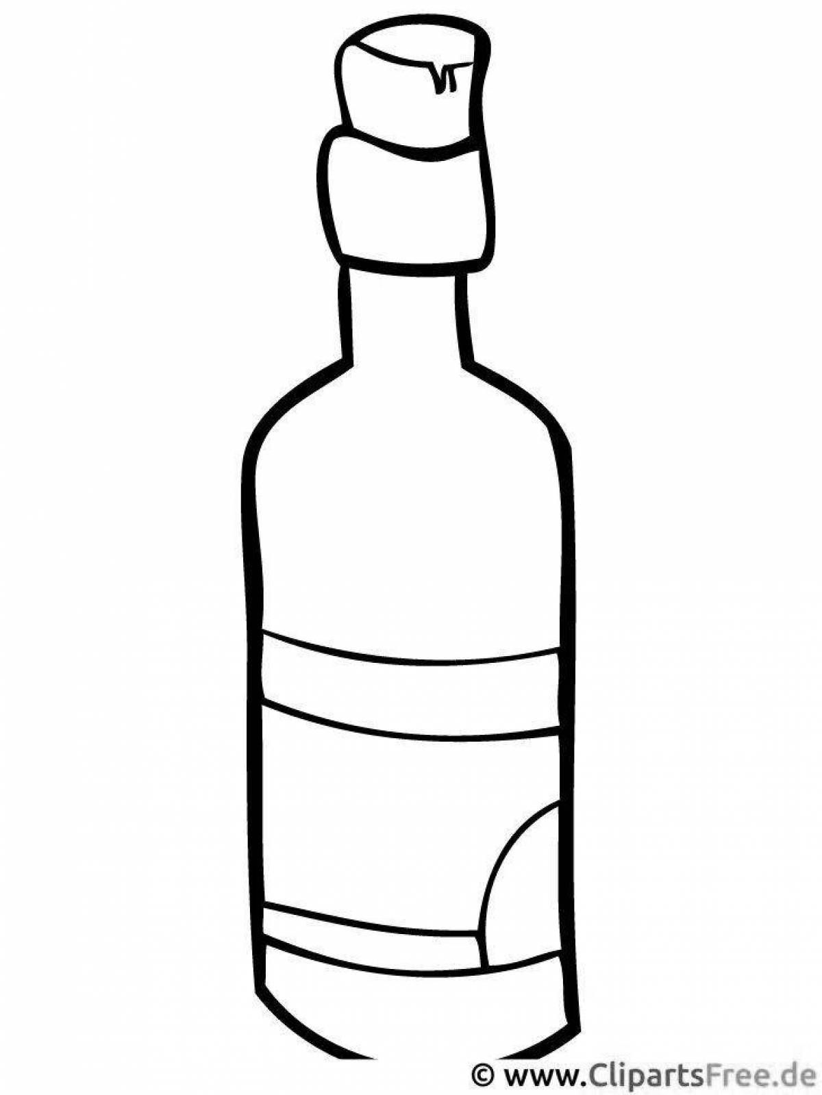 Fun bottle coloring page