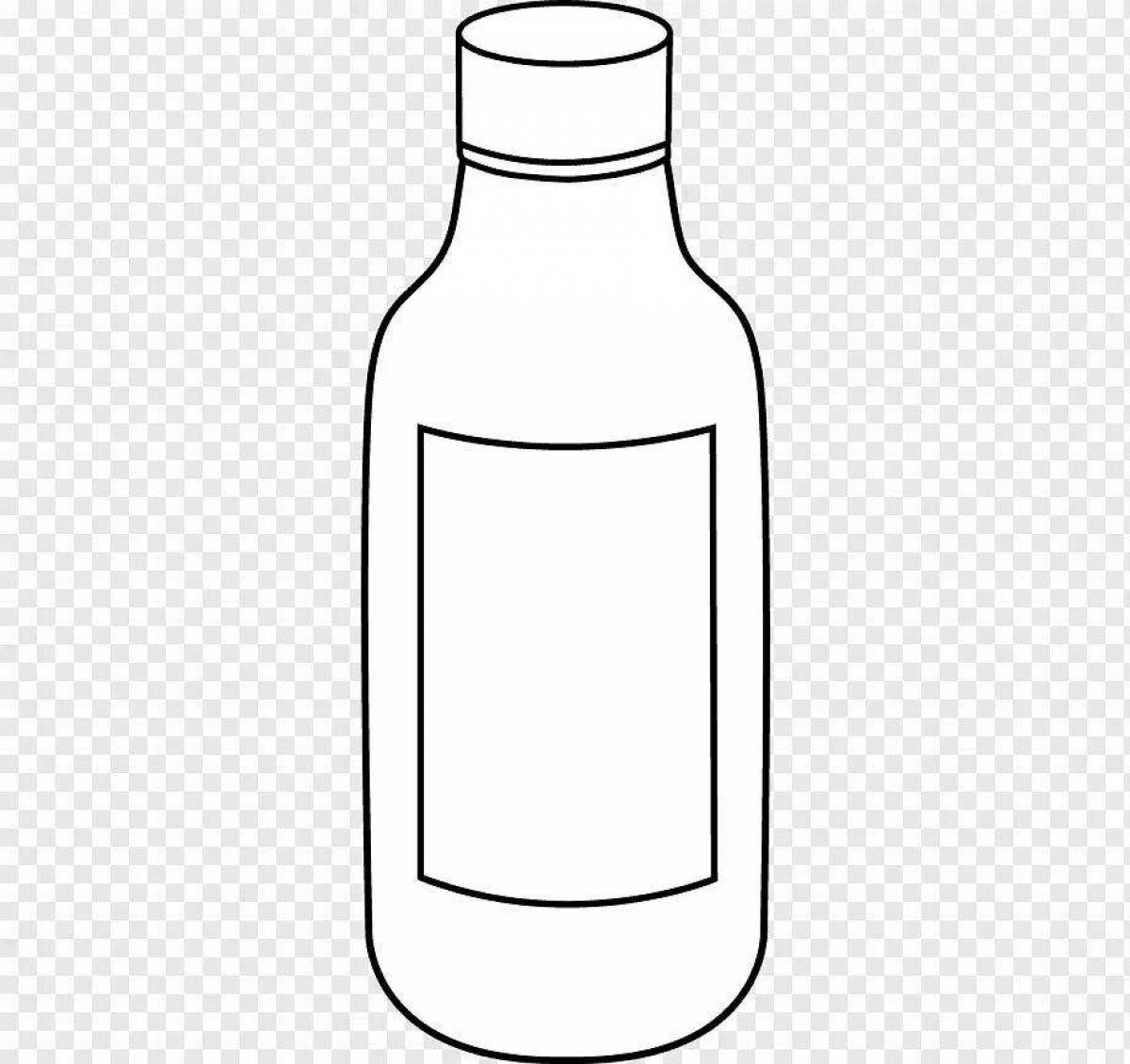 Living bottle coloring page