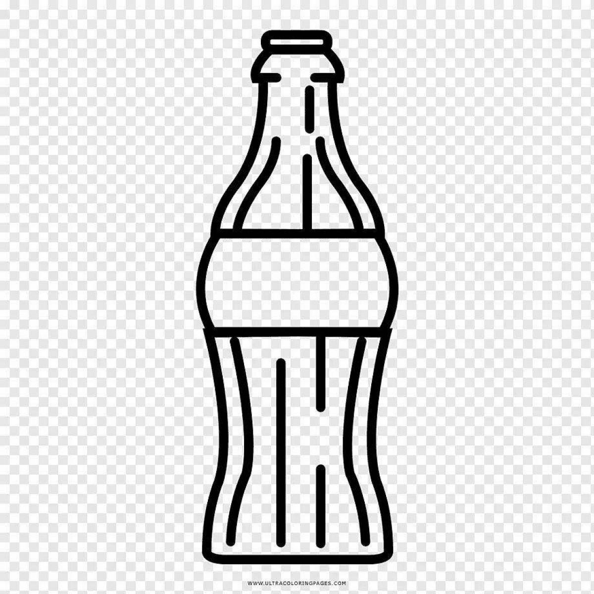 Exquisite bottle coloring page