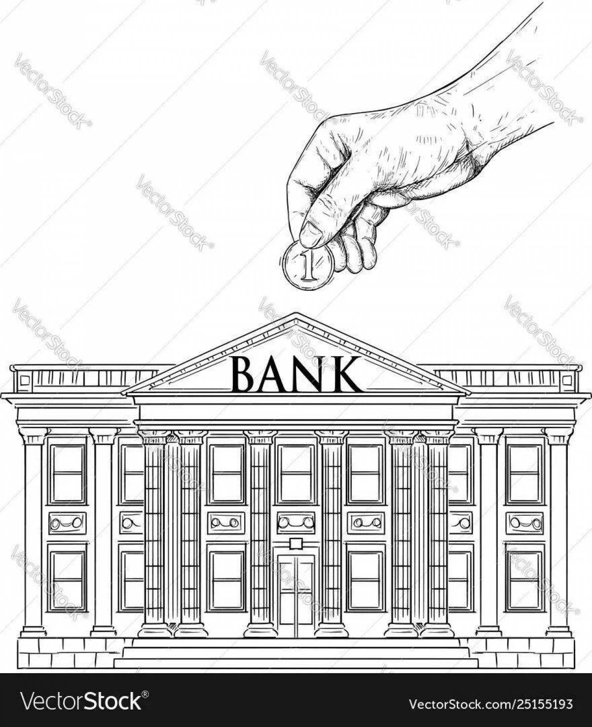 Grand Bank Coloring Page