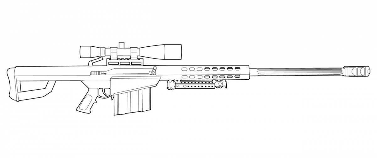 Grand Rifle Coloring Page