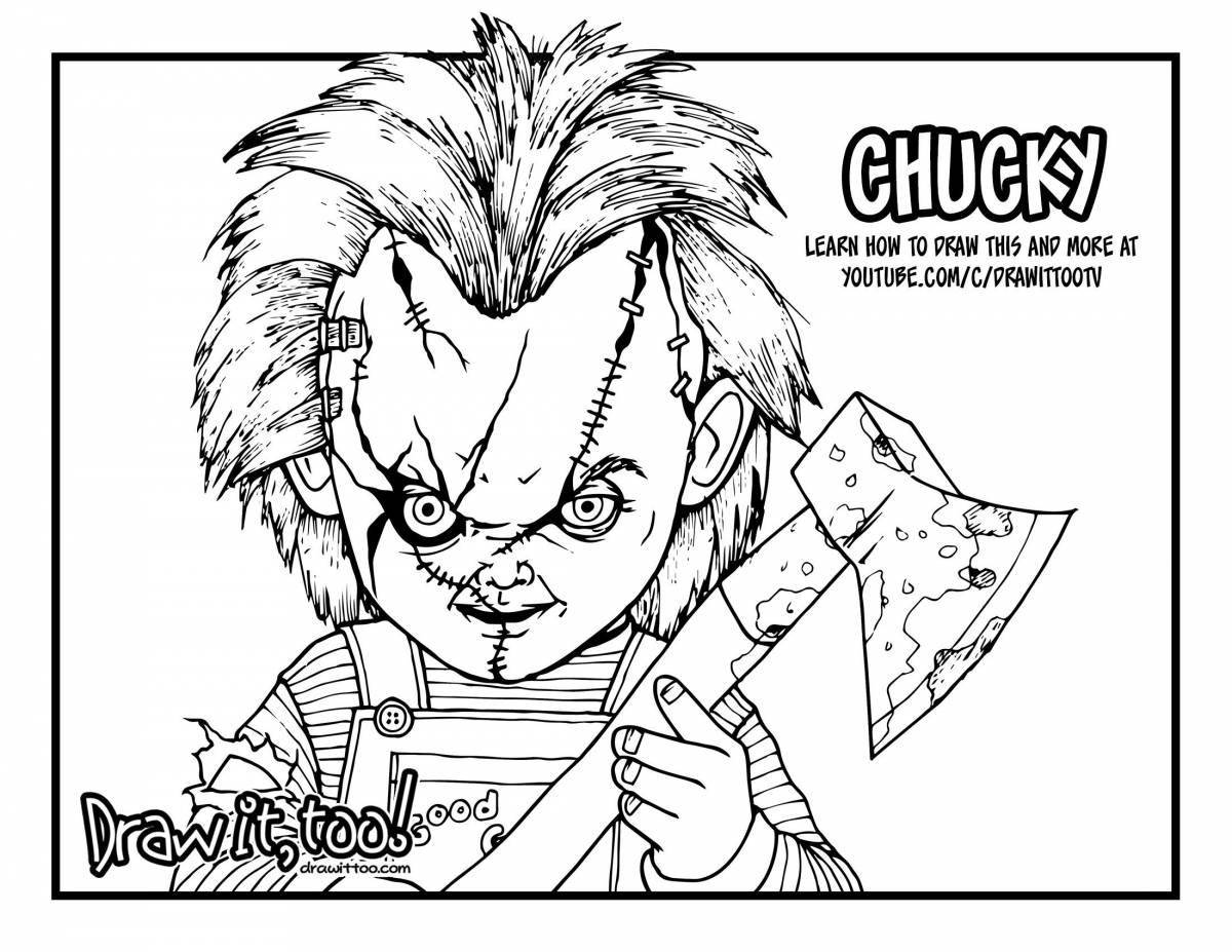 Coloring chucky - sinister