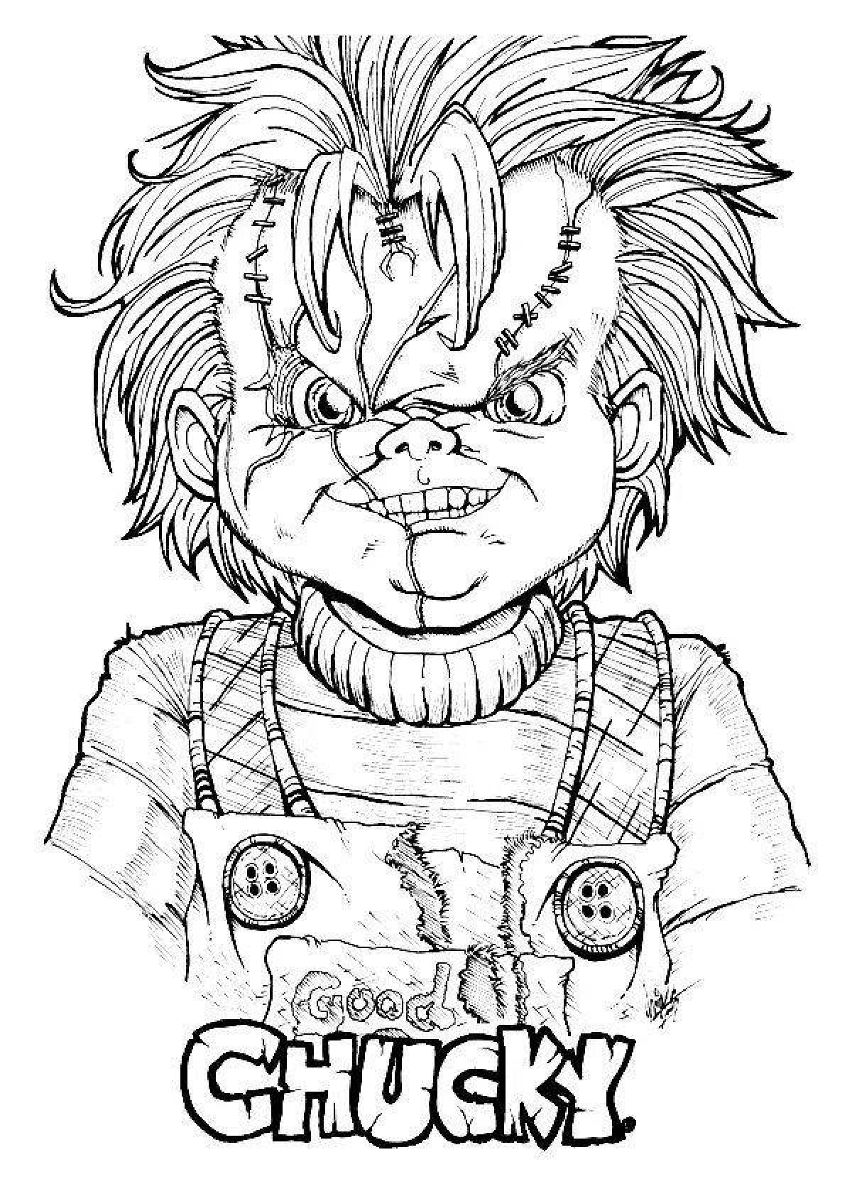 Coloring chucky - disgusting