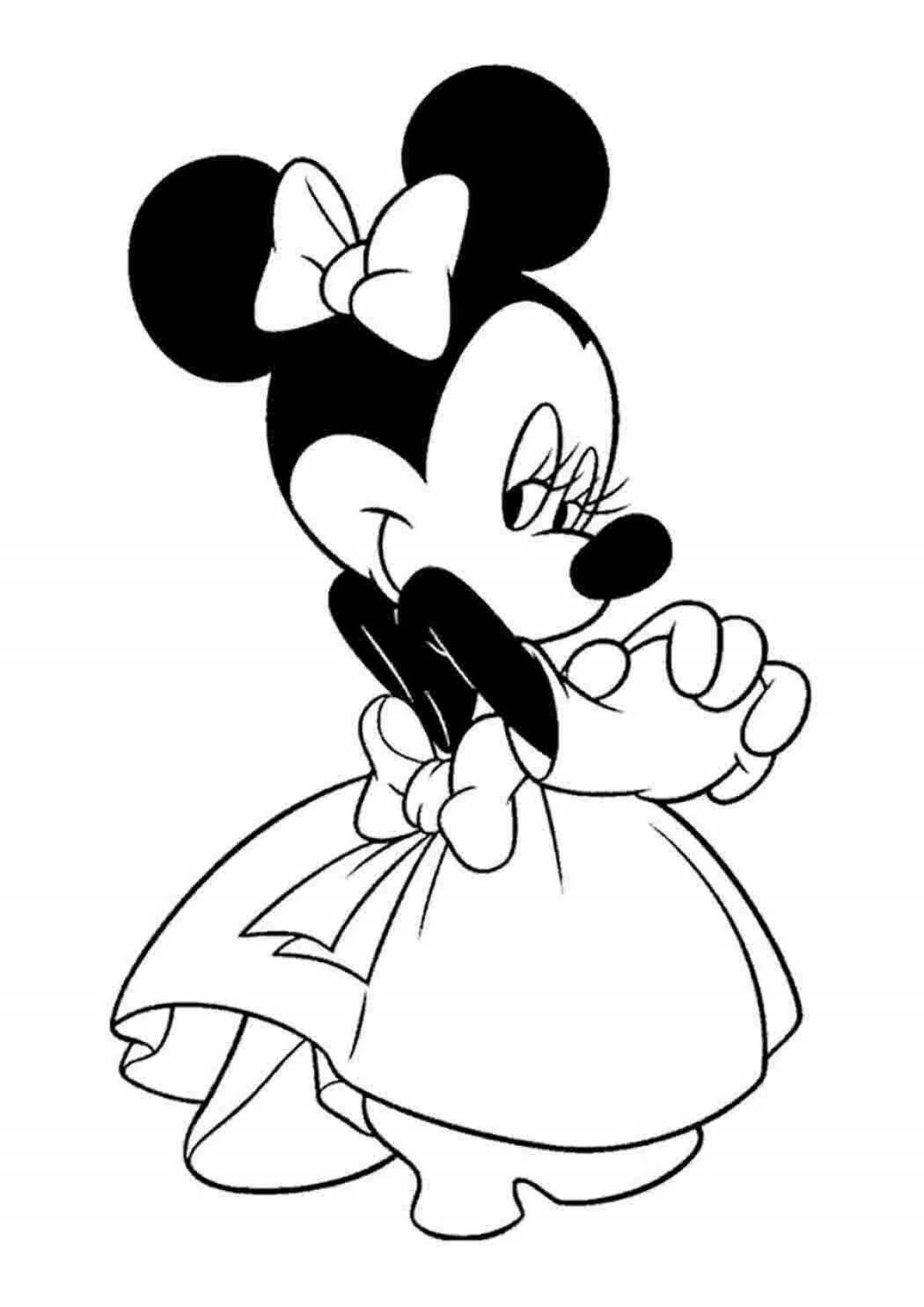 Minnie mouse quirky coloring book