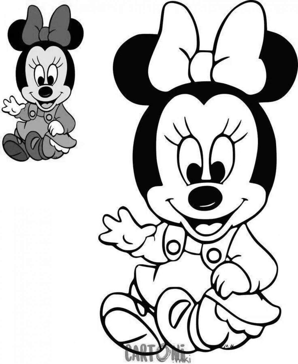 Minnie mouse holiday coloring book