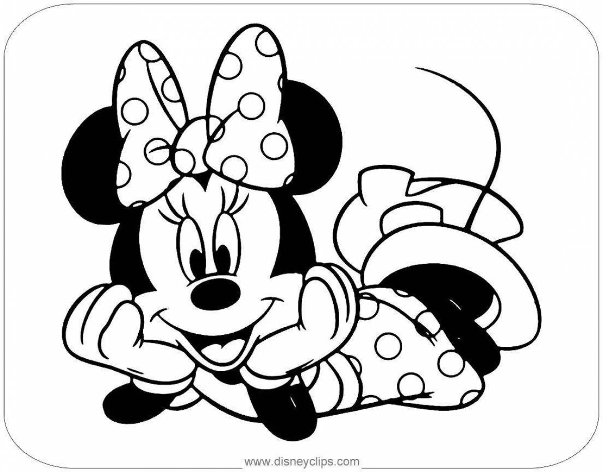Coloring book magic minnie mouse