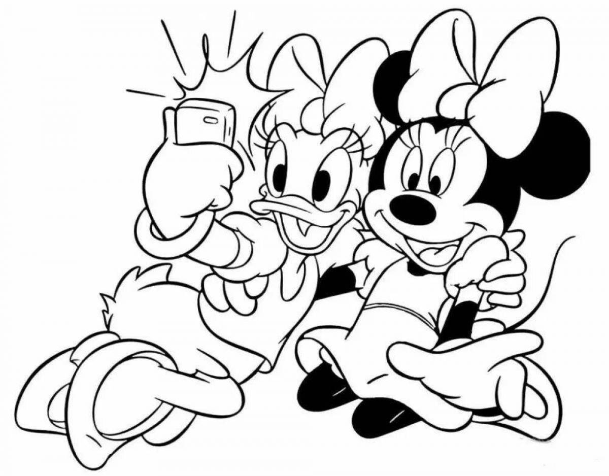 Minnie mouse animated coloring book