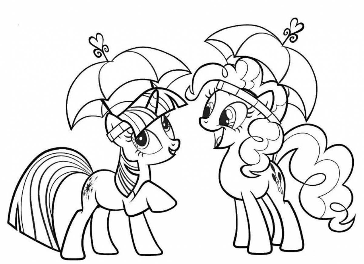Little pony quirky coloring book
