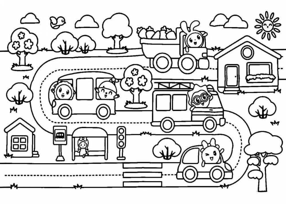 Adorable coloring game for kids
