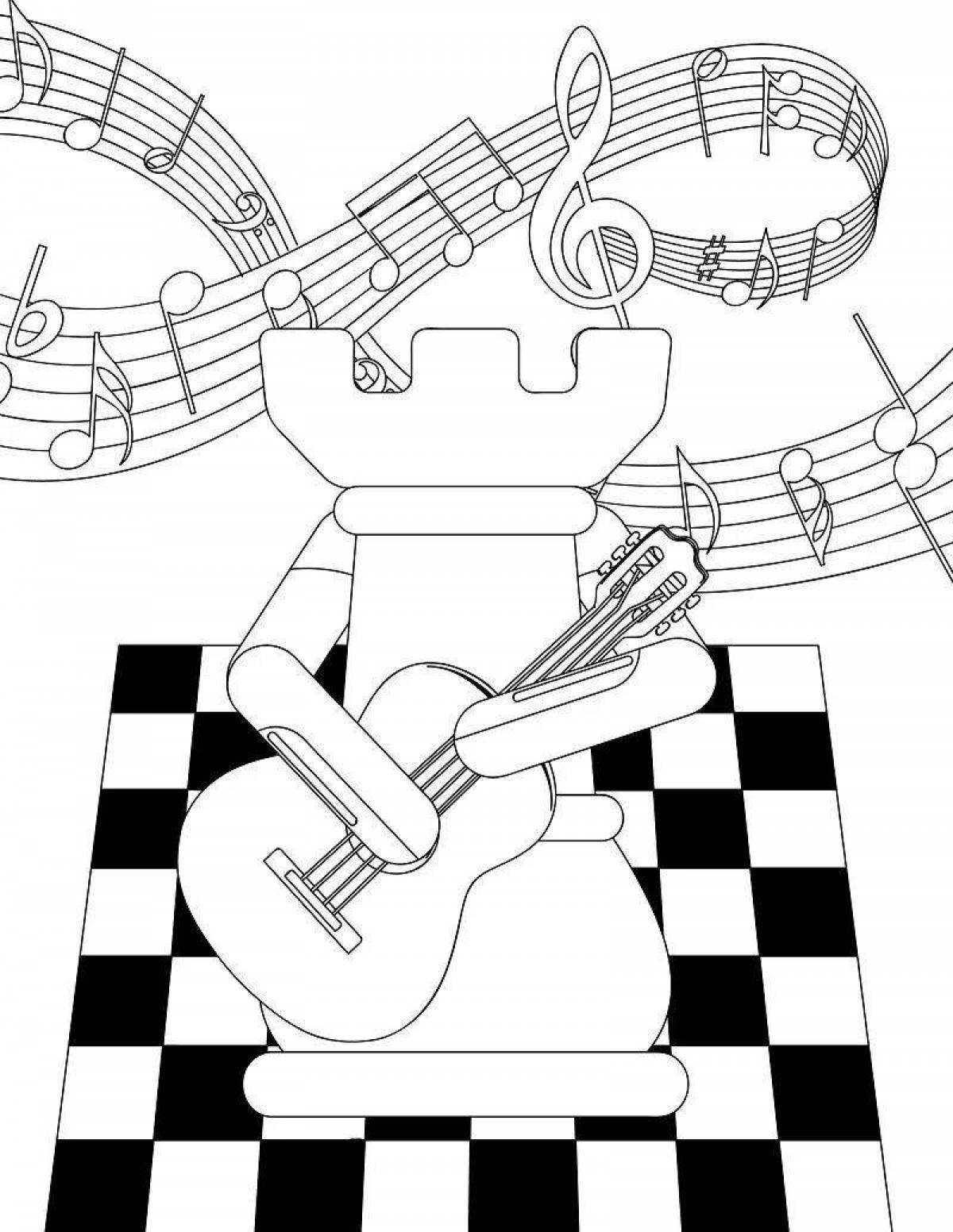 A colorful chess coloring book for kids to practice
