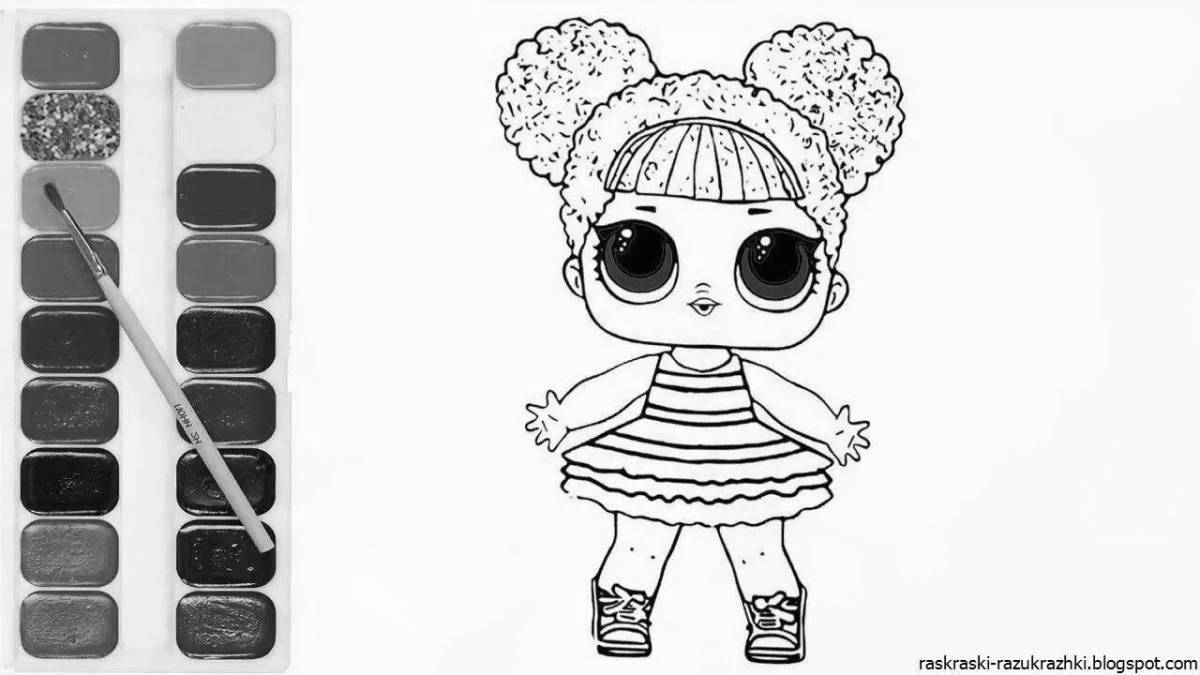 Color-blast coloring page video for girls