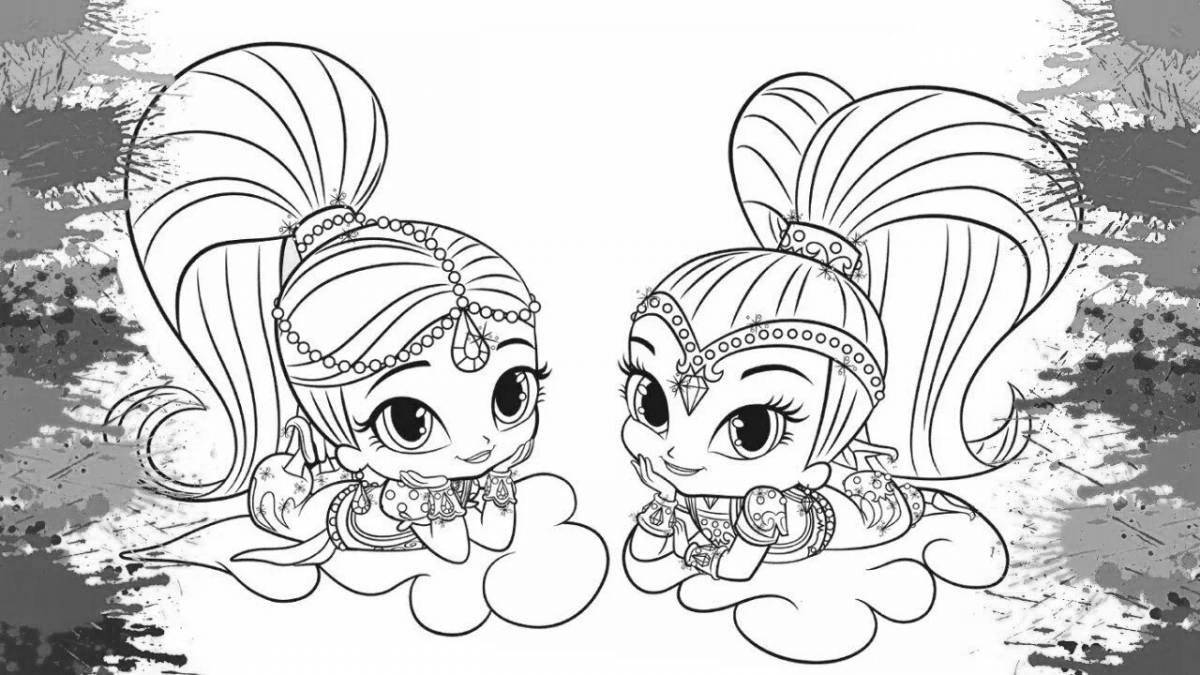 Color-mania coloring page video for girls