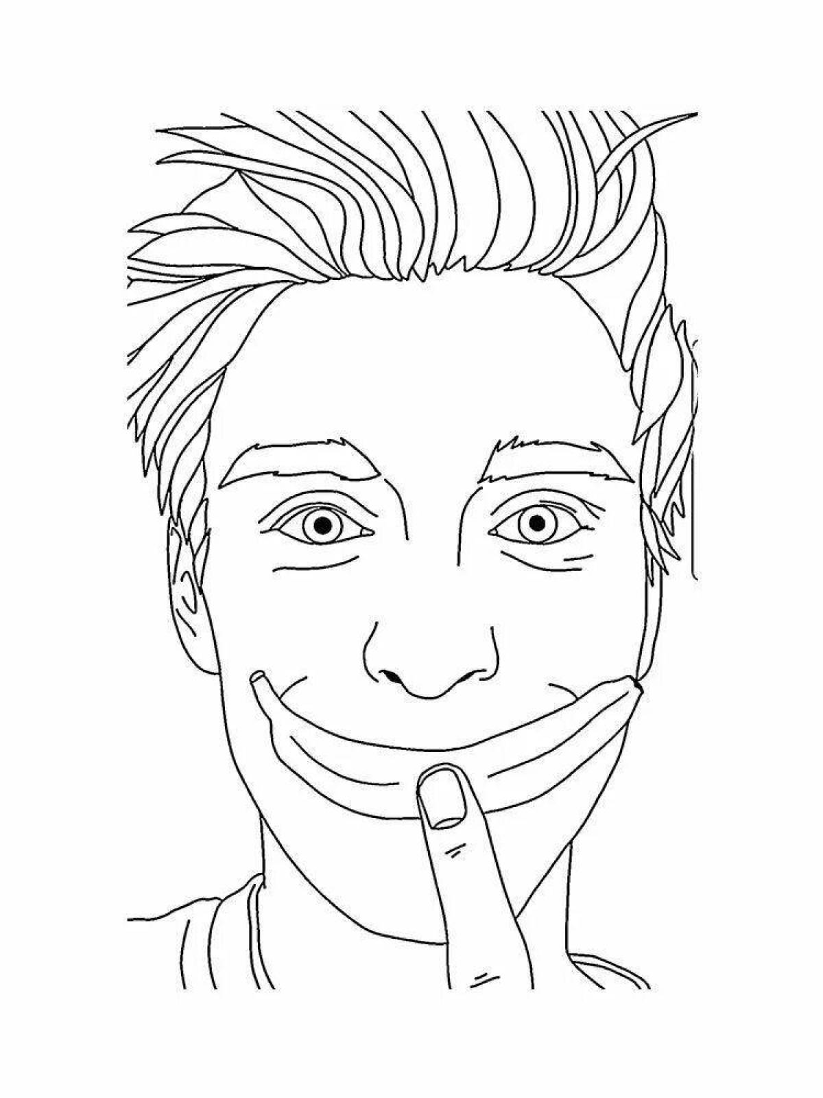 Cute vlad a 4 coloring for kids