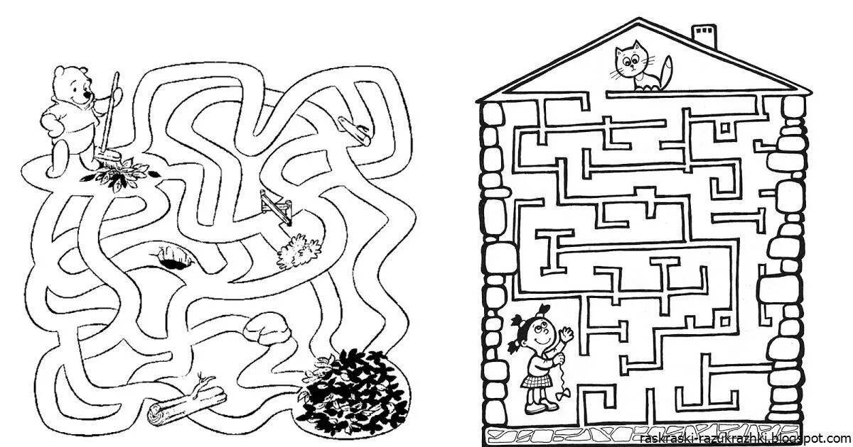 Labyrinth for children 5 6 years old #15