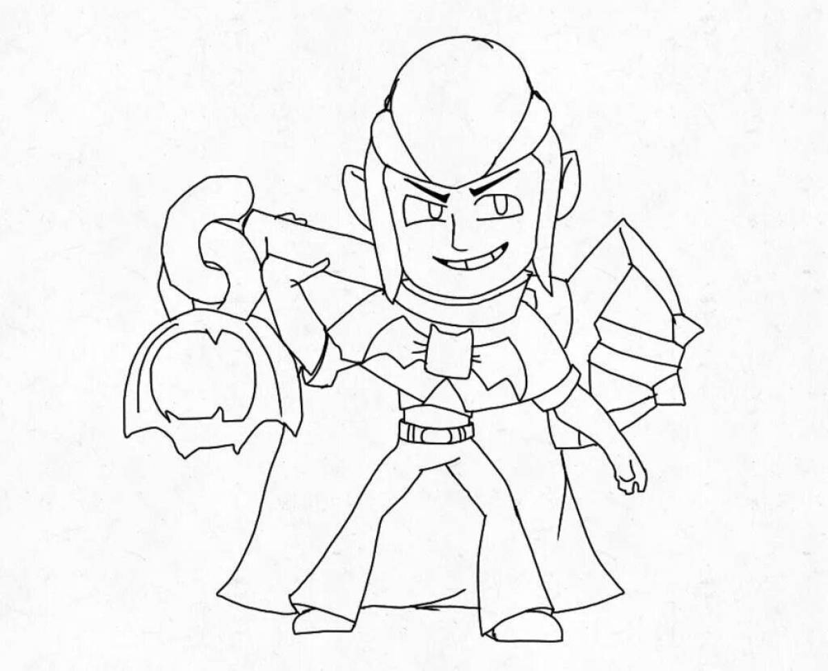 Colorful coloring pages of fighters