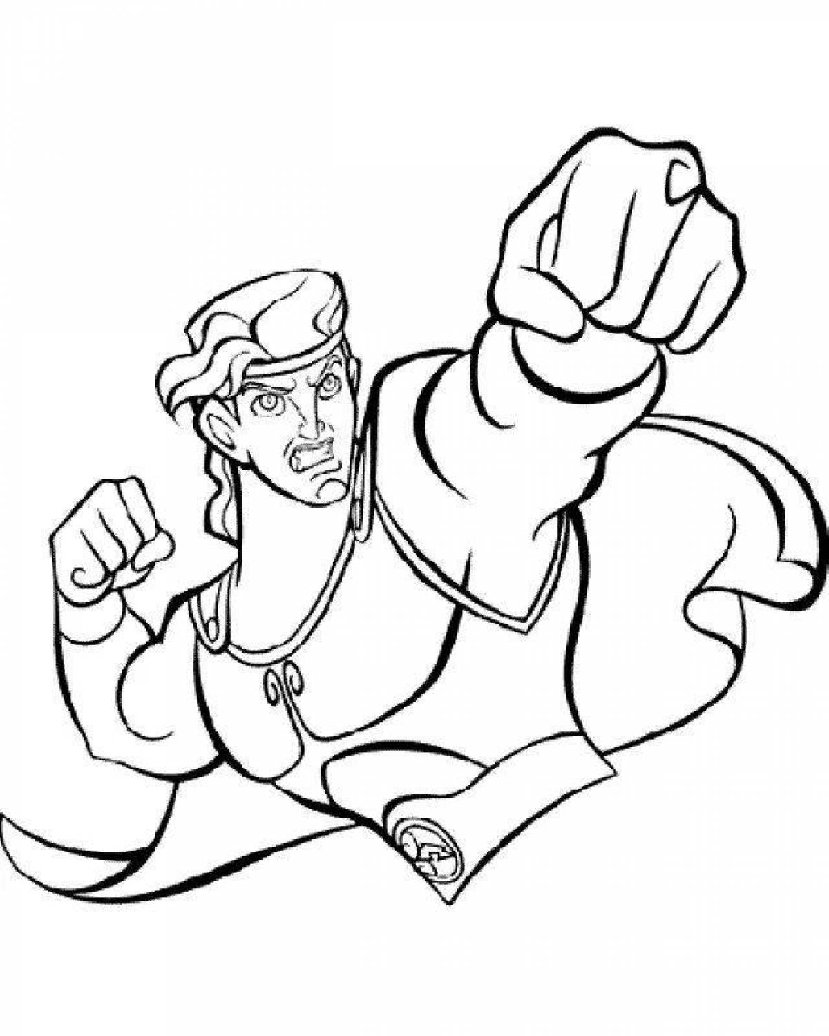 Glorious fighters coloring page