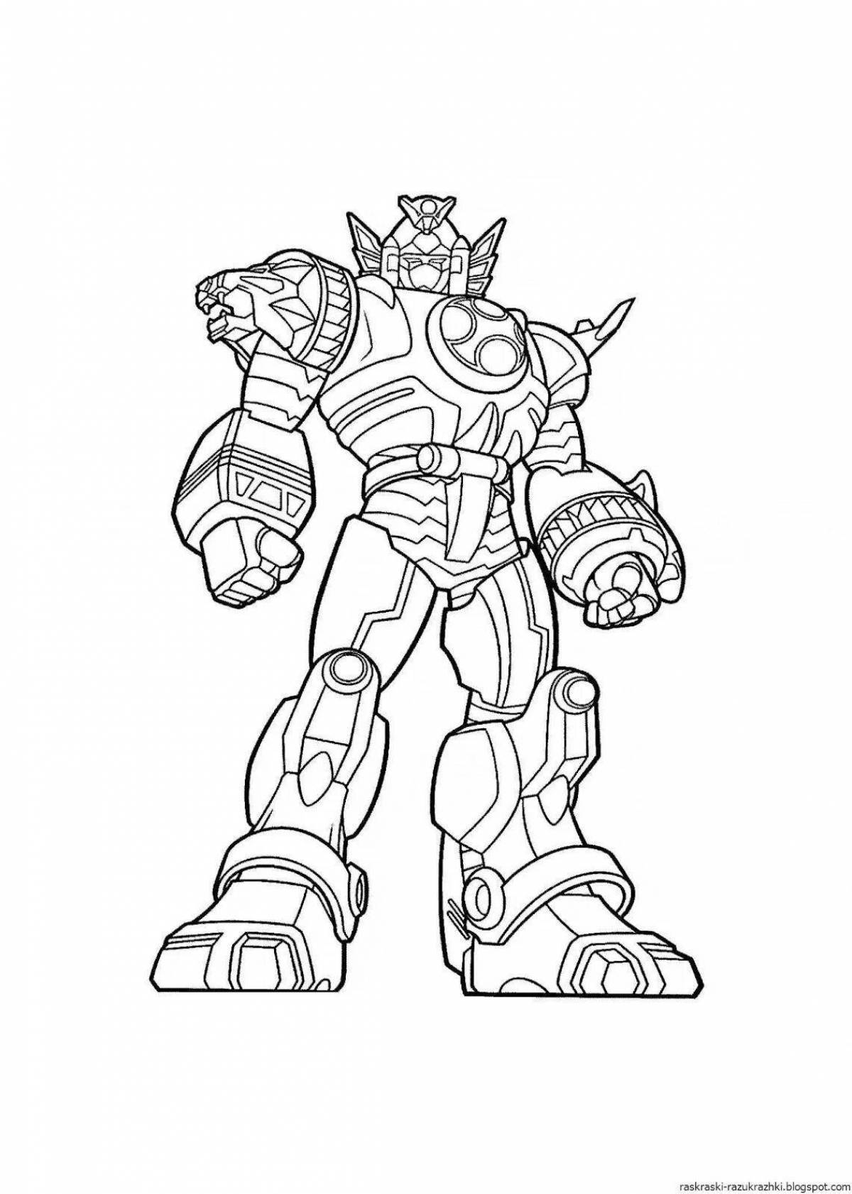 Playful fighters coloring page