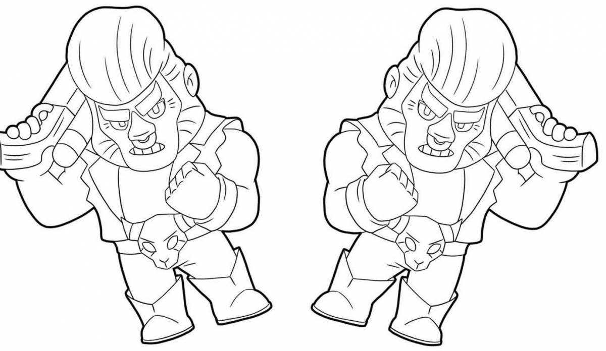 Decisive fighters coloring page