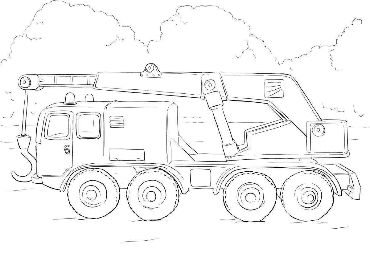 Elegant special equipment coloring page