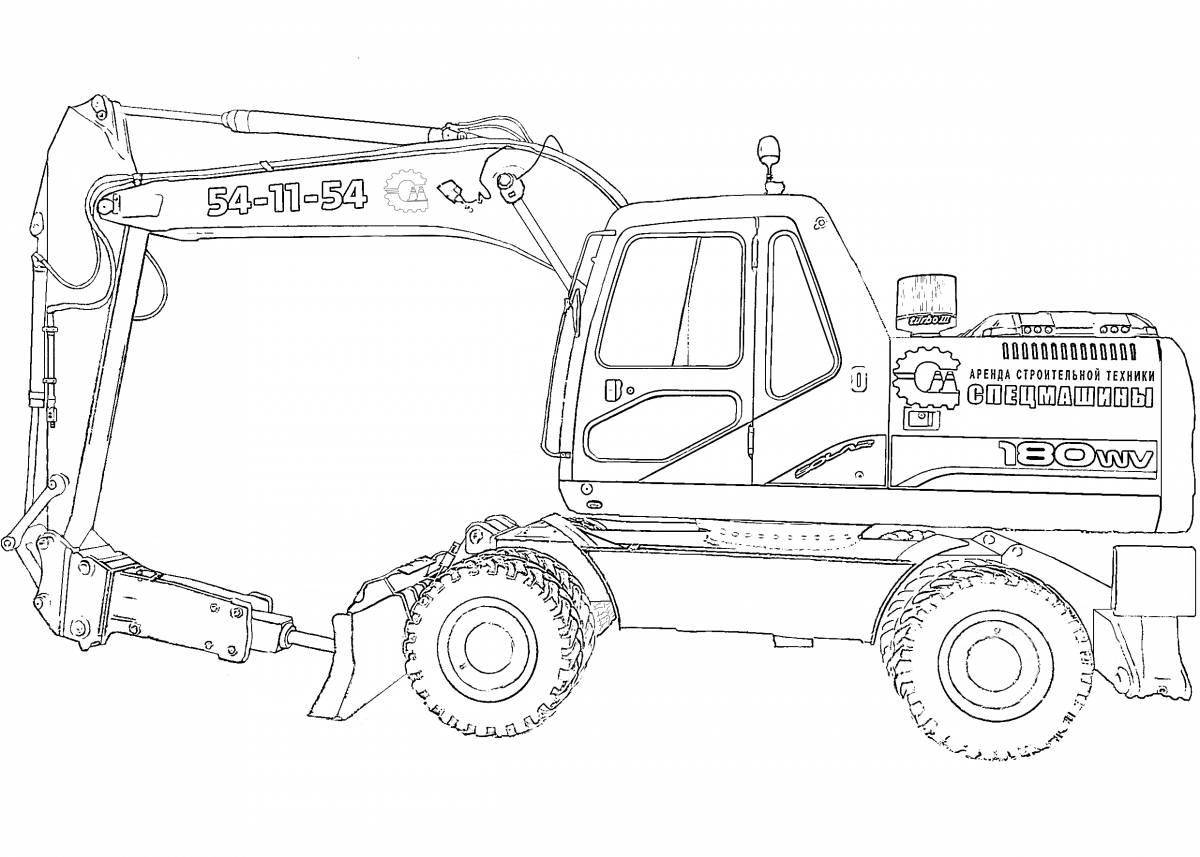 Exquisite special equipment coloring page