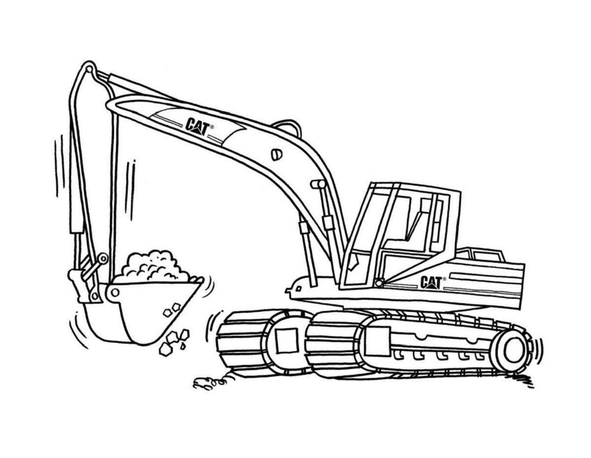 Beautiful special equipment coloring page