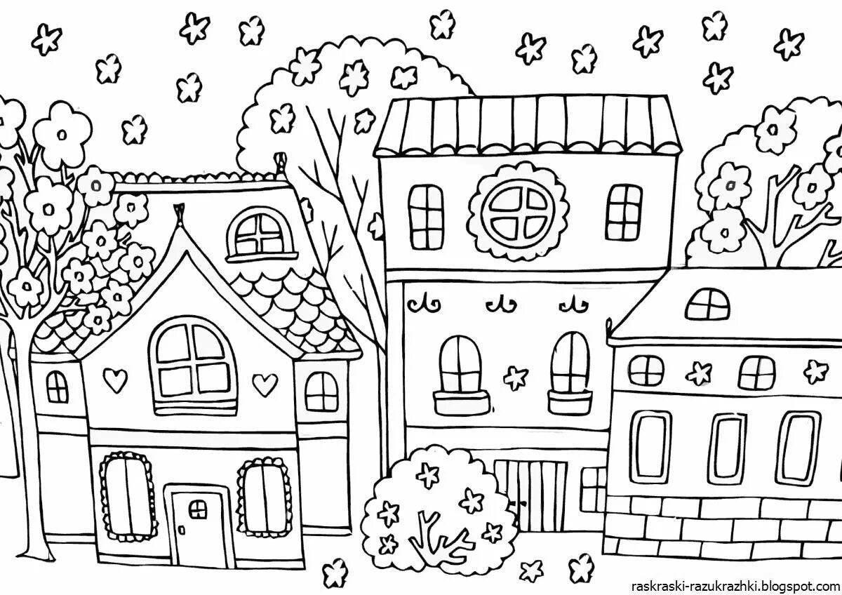 Rough street coloring page