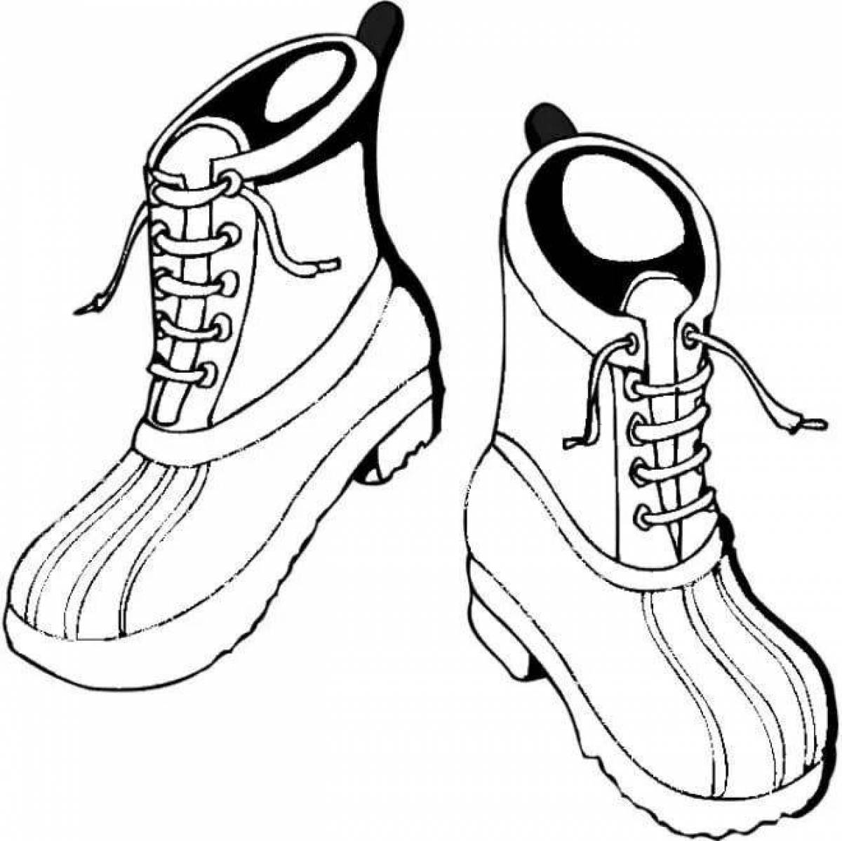 Fun coloring boots
