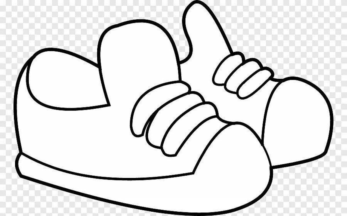 Gorgeous coloring pages of shoes